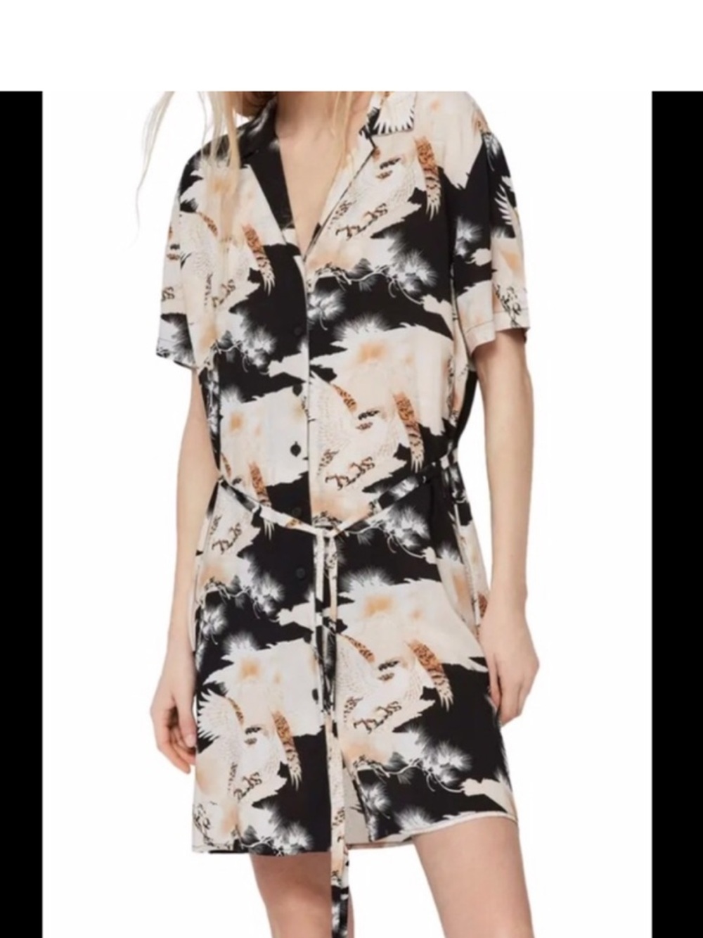 All Saints  Amia Talon Shirt Dress Medium